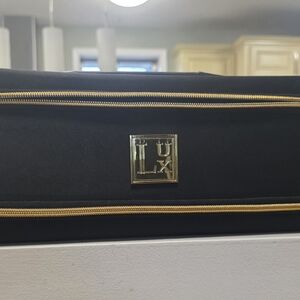 Lux Womens Hot Tool Bag Travel Carrier with Gold Accents